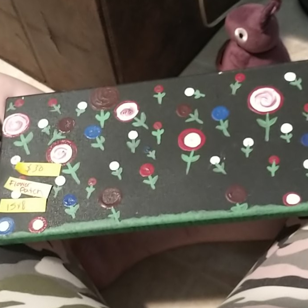 15x8 Flower Patch painting